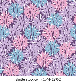 Seamless abstract pattern with the image of a flower ornament.
