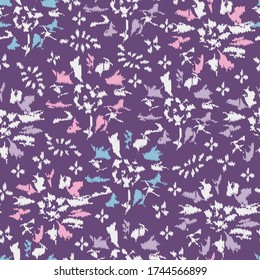 Seamless abstract pattern with the image of a flower ornament.

