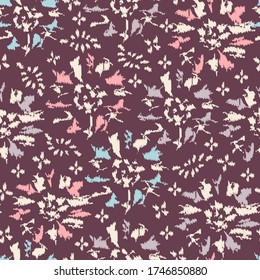 Seamless abstract pattern with the image of a flower ornament.

