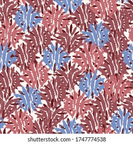 Seamless abstract pattern with the image of a flower ornament.
