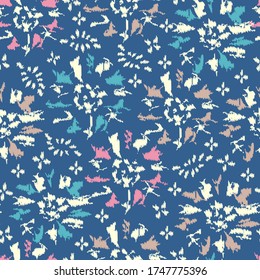 Seamless abstract pattern with the image of a flower ornament.
