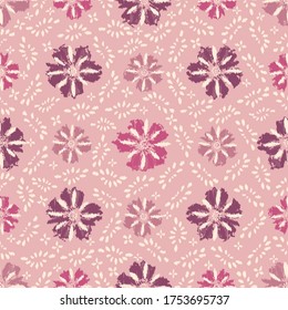 Seamless abstract pattern with the image of a flower ornament.
