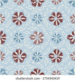 Seamless abstract pattern with the image of a flower ornament.
