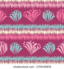 Seamless abstract pattern with the image of a flower ornament.