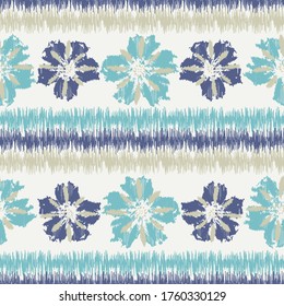 Seamless abstract pattern with the image of a flower ornament.
