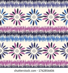 Seamless abstract pattern with the image of a flower ornament.
