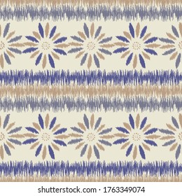 Seamless abstract pattern with the image of a flower ornament.
