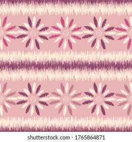 Seamless abstract pattern with the image of a flower ornament.
