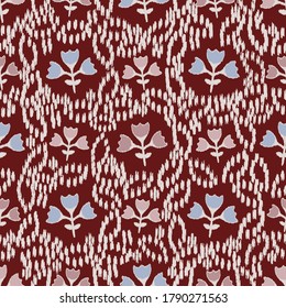 Seamless abstract pattern with the image of flowers
