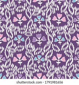 Seamless abstract pattern with the image of flowers
