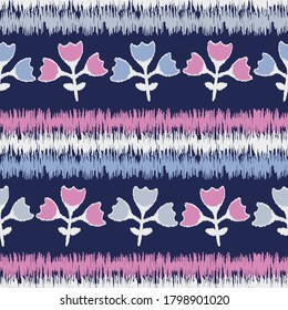 Seamless abstract pattern with the image of flowers
