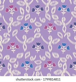 Seamless abstract pattern with the image of flowers
