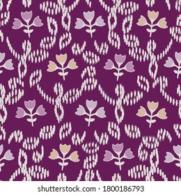 Seamless abstract pattern with the image of flowers
