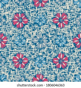 Seamless abstract pattern with the image of flowers
