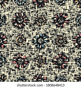 Seamless abstract pattern with the image of flowers
