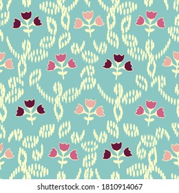 Patrón abstracto sin inconvenientes con la imagen de las flores
