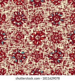 Seamless abstract pattern with the image of flowers

