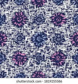 Seamless abstract pattern with the image of flowers
