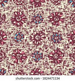 Seamless abstract pattern with the image of flowers
