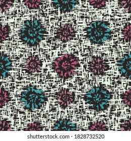 Seamless abstract pattern with the image of flowers
