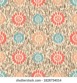 Seamless abstract pattern with the image of flowers

