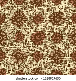 Seamless abstract pattern with the image of flowers
