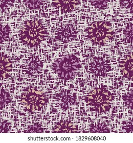 Seamless abstract pattern with the image of flowers
