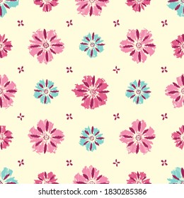 Seamless abstract pattern with the image of flowers
