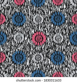 Seamless abstract pattern with the image of flowers
