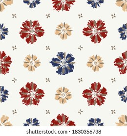 Seamless abstract pattern with the image of flowers
