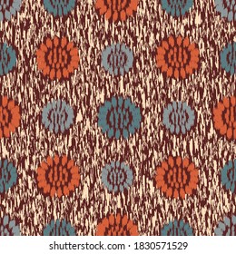Seamless abstract pattern with the image of flowers
