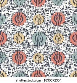 Seamless abstract pattern with the image of flowers
