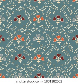 Patrón abstracto sin inconvenientes con la imagen de las flores
