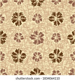 Seamless abstract pattern with the image of flowers
