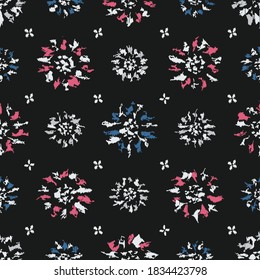 Seamless abstract pattern with the image of flowers
