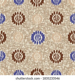 Seamless abstract pattern with the image of flowers
