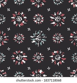 Seamless abstract pattern with the image of flowers
