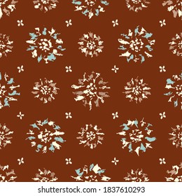 Seamless abstract pattern with the image of flowers
