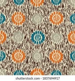 Seamless abstract pattern with the image of flowers
