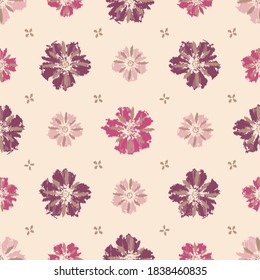 Seamless abstract pattern with the image of flowers
