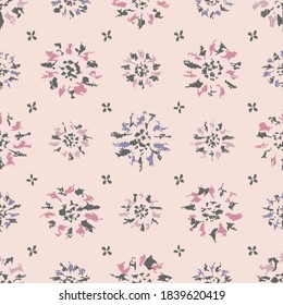 Nahtloses abstraktes Muster mit dem Bild von Blumen
