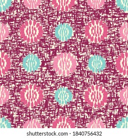 Seamless abstract pattern with the image of flowers
