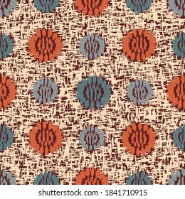 Seamless abstract pattern with the image of flowers
