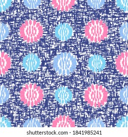 Seamless abstract pattern with the image of flowers
