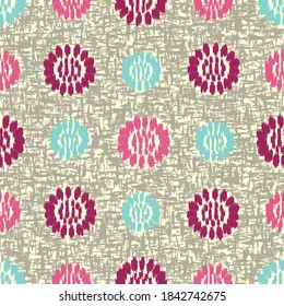 Seamless abstract pattern with the image of flowers
