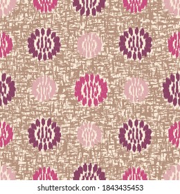 Seamless abstract pattern with the image of flowers

