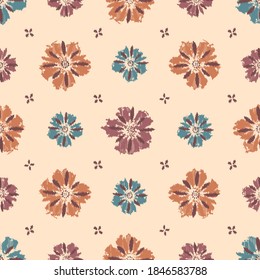 Seamless abstract pattern with the image of flowers

