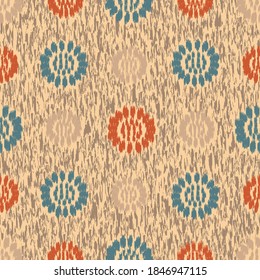 Seamless abstract pattern with the image of flowers
