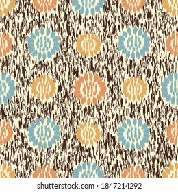 Seamless abstract pattern with the image of flowers
