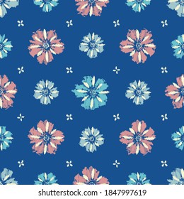 Seamless abstract pattern with the image of flowers
